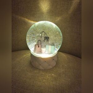 Lighted Pastel Shopping Bag Snow Globe very popular and viral READ